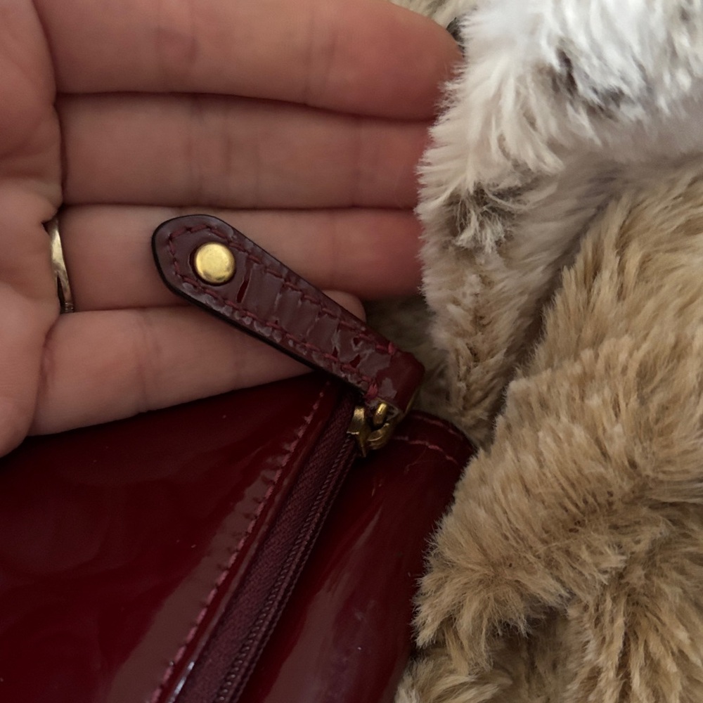 Coach Deep Red Patent Leather Wallet - Picture 5 of 14
